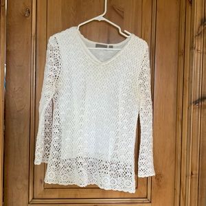 Beautiful Croft and Barrow white blouse Size S